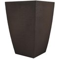 Tusco Tusco TUSMSQT23ES Modern Tall Square Planter; Espresso - 23 in. TUSMSQT23ES